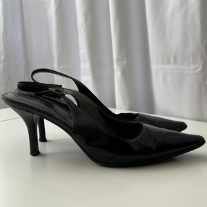 Calvin Klein Patent Kitten Heel